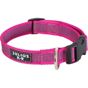 K9 C&G - Super-grip Halsbnd, pink/gr, 25mm/39-65cm