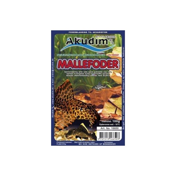 AK Mallefoder bl.  100 g. frost  blisterpakke