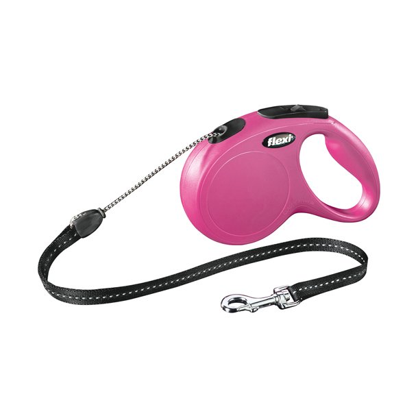 FLEXI New CLASSIC snor S, 5M, 12KG, pink