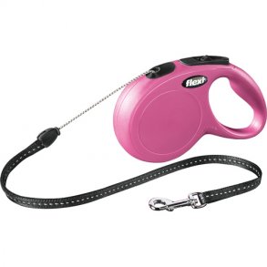 FLEXI New CLASSIC snor S, 8M, 12KG, pink