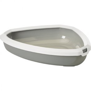 Rincon hjrnetoilet m. rem, gr - hvid