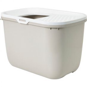 SAVIC Hop In kattetoilet, 58,5x39x39,5 cm, hvid/mocca Sendes Ikke