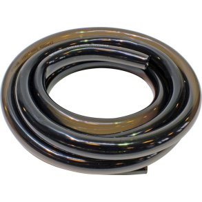 Plastic slange 16/22mm transparent / rgfarvet 3 m