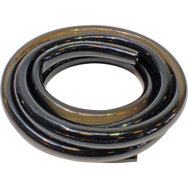 Plastic slange 16/22mm transparent / rgfarvet 3 m