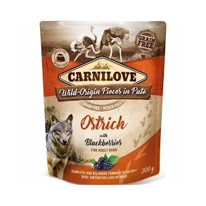 CL Dog Crunchy Snack Ostrich Blackber 200 g
