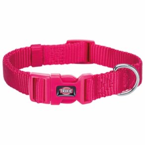 Premium halsbnd M-L 35-55 cm/20 mm  Fuchsia