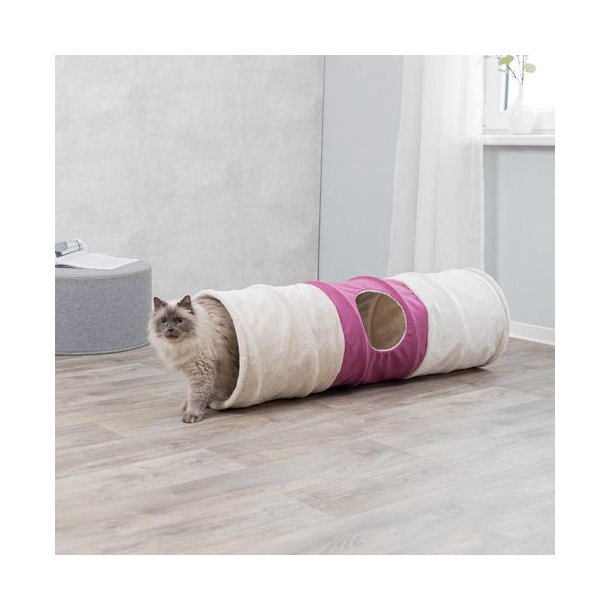  Playing tunnel XXL  Stregkode: Beige/Fuchsia  35x115 cm