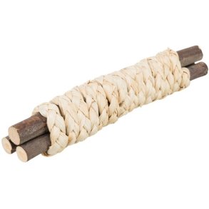Wooden sticks with straw 15x3 cm