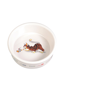 Keramikskl m.kattemotiv 0,2 L/  11 cm